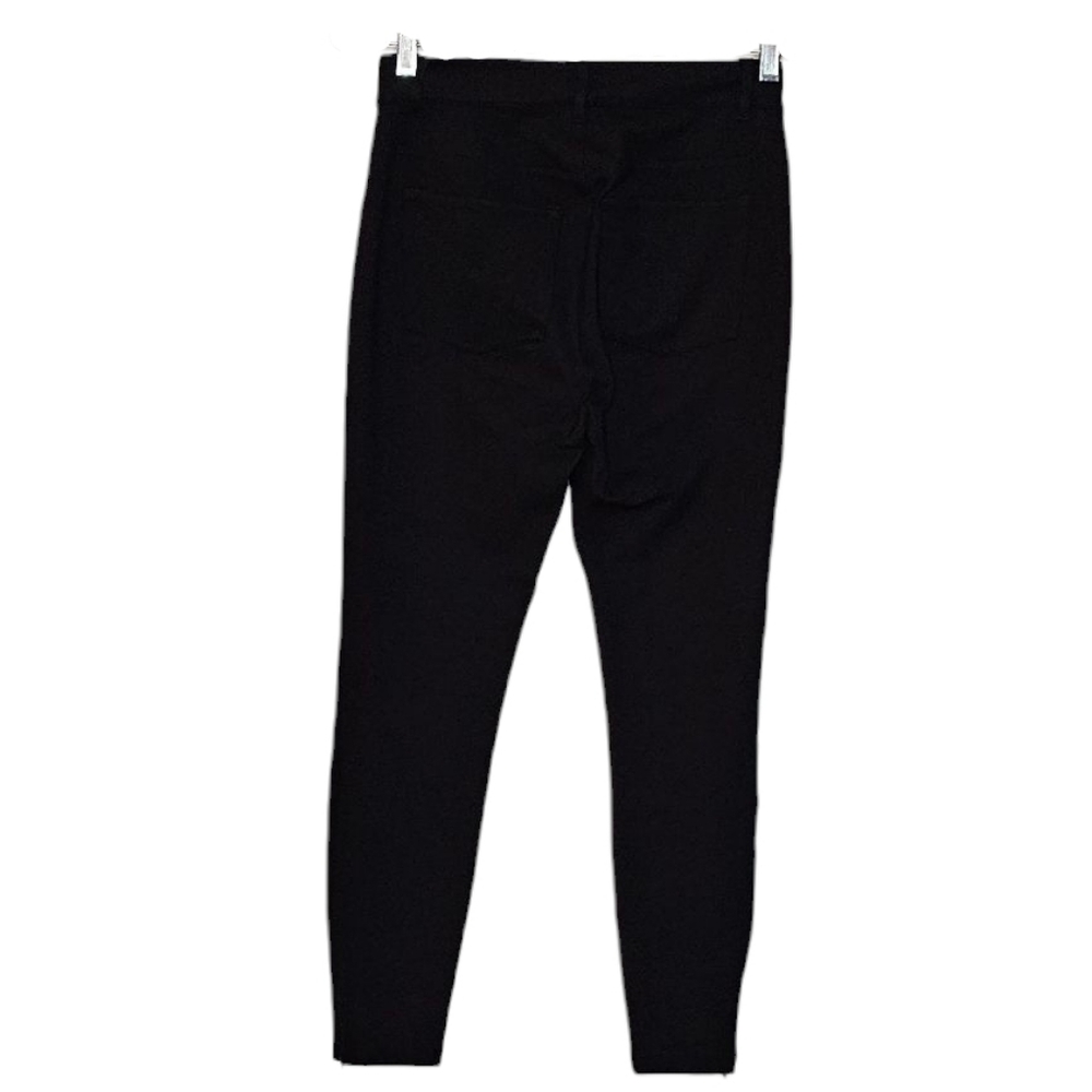 Ted Baker Black Ankle Jeggings w Zippered Hem women's size 1 waist 28" Rise 9" - Picture 2 of 12